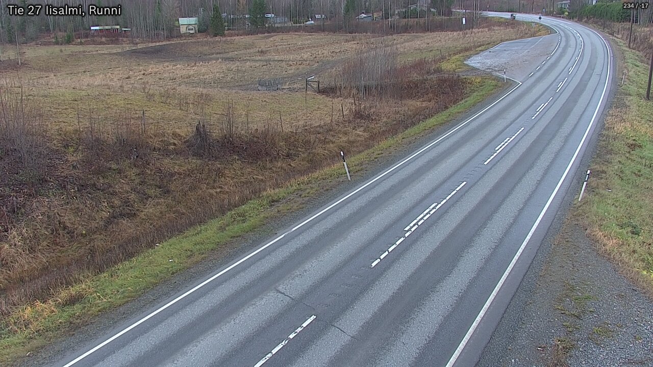 Weather Camera Image Väg 27 Idensalmi, Runni, Iisalmi, Pohjois-Savo