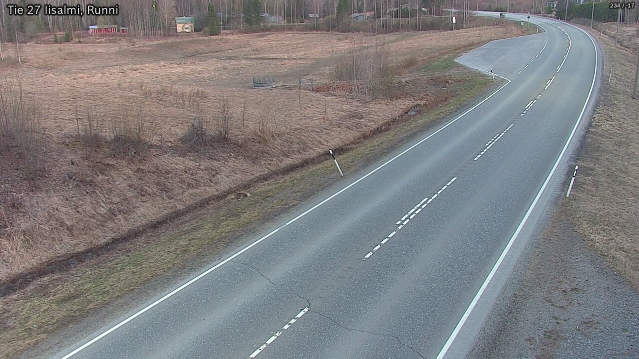 Weather Camera Image Väg 27 Idensalmi, Runni, Iisalmi, Pohjois-Savo