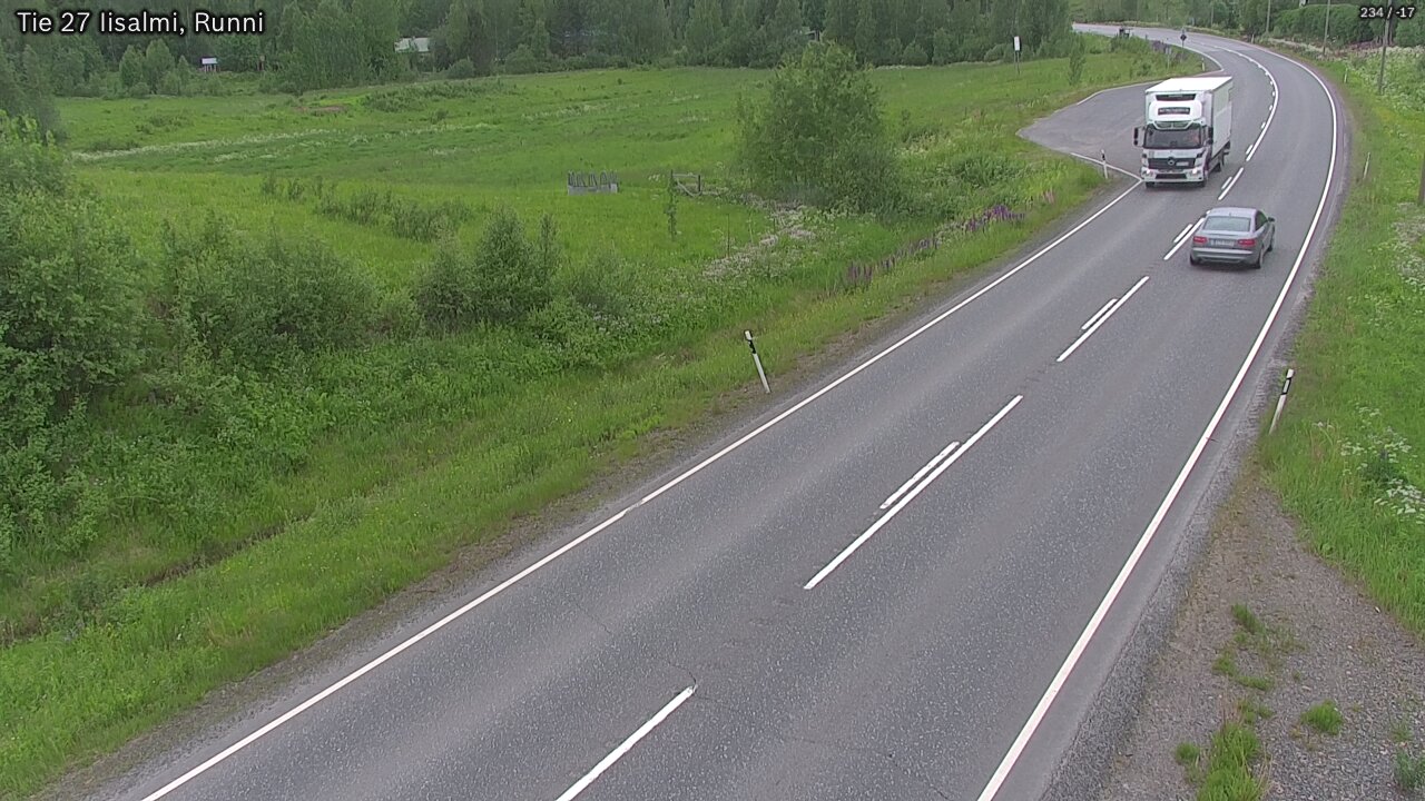 Weather Camera Image Road 27 Iisalmi, Runni, Iisalmi, Pohjois-Savo