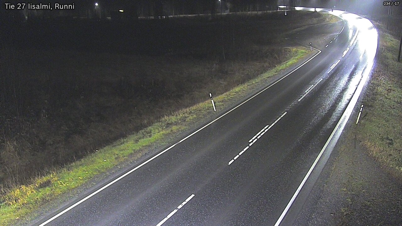 Weather Camera Image Road 27 Iisalmi, Runni, Iisalmi, Pohjois-Savo