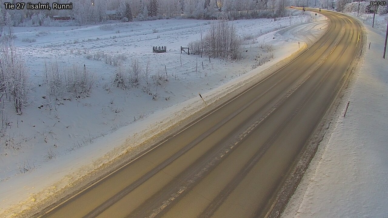 Weather Camera Image Road 27 Iisalmi, Runni, Iisalmi, Pohjois-Savo