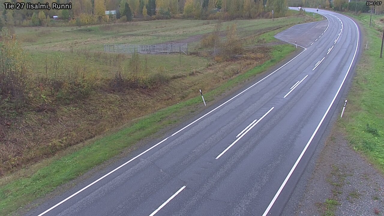 Weather Camera Image Väg 27 Idensalmi, Runni, Iisalmi, Pohjois-Savo