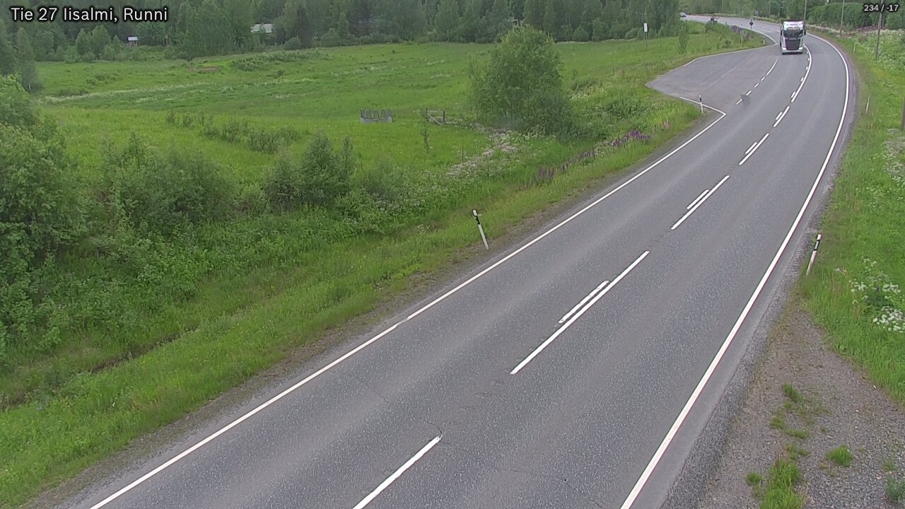 Weather Camera Image Road 27 Iisalmi, Runni, Iisalmi, Pohjois-Savo