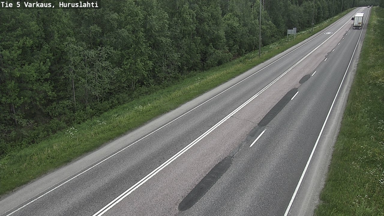 Weather Camera Image Road 5 Varkaus, Huruslahti, Varkaus, Pohjois-Savo
