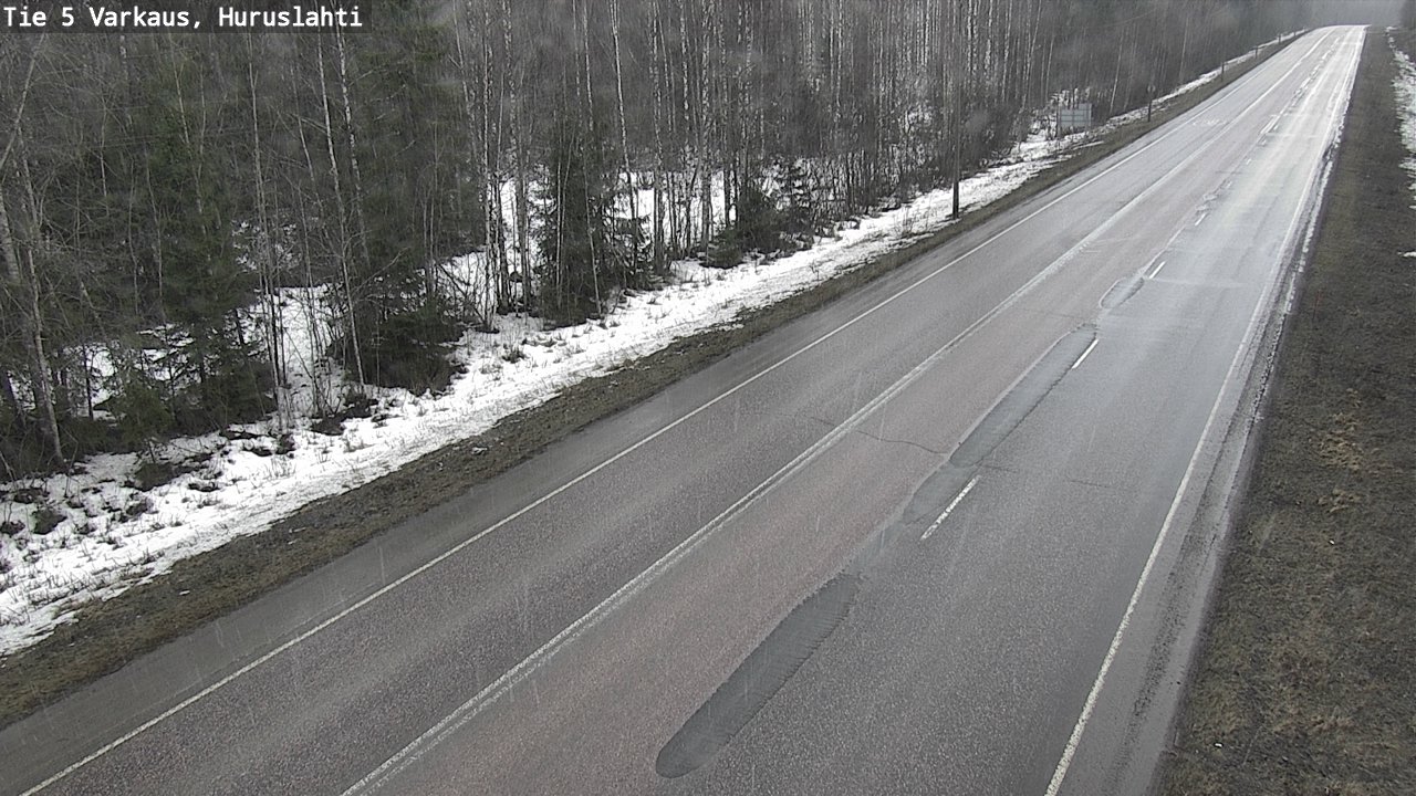 Weather Camera Image Road 5 Varkaus, Huruslahti, Varkaus, Pohjois-Savo