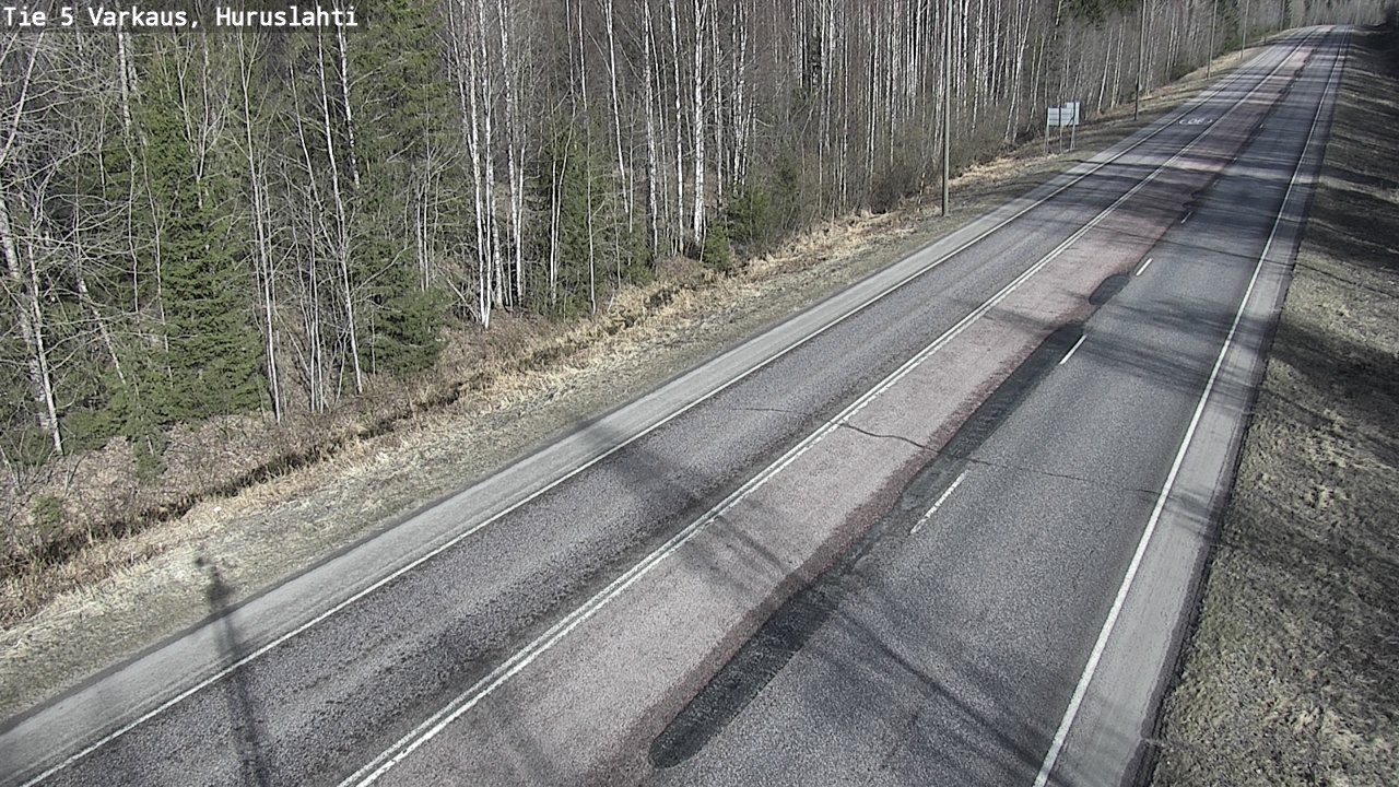 Weather Camera Image Väg 5 Varkaus, Huruslahti, Varkaus, Pohjois-Savo