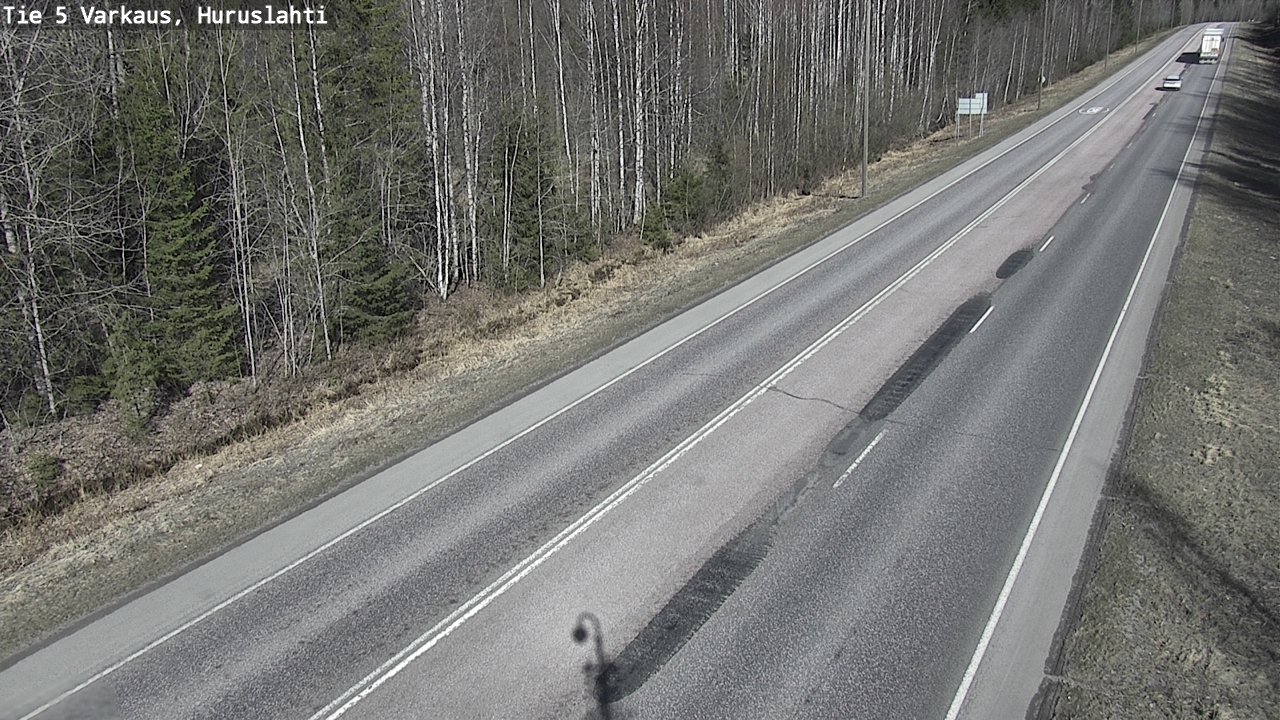 Weather Camera Image Väg 5 Varkaus, Huruslahti, Varkaus, Pohjois-Savo
