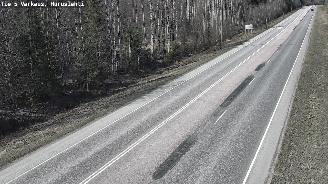 Weather Camera Image Väg 5 Varkaus, Huruslahti, Varkaus, Pohjois-Savo