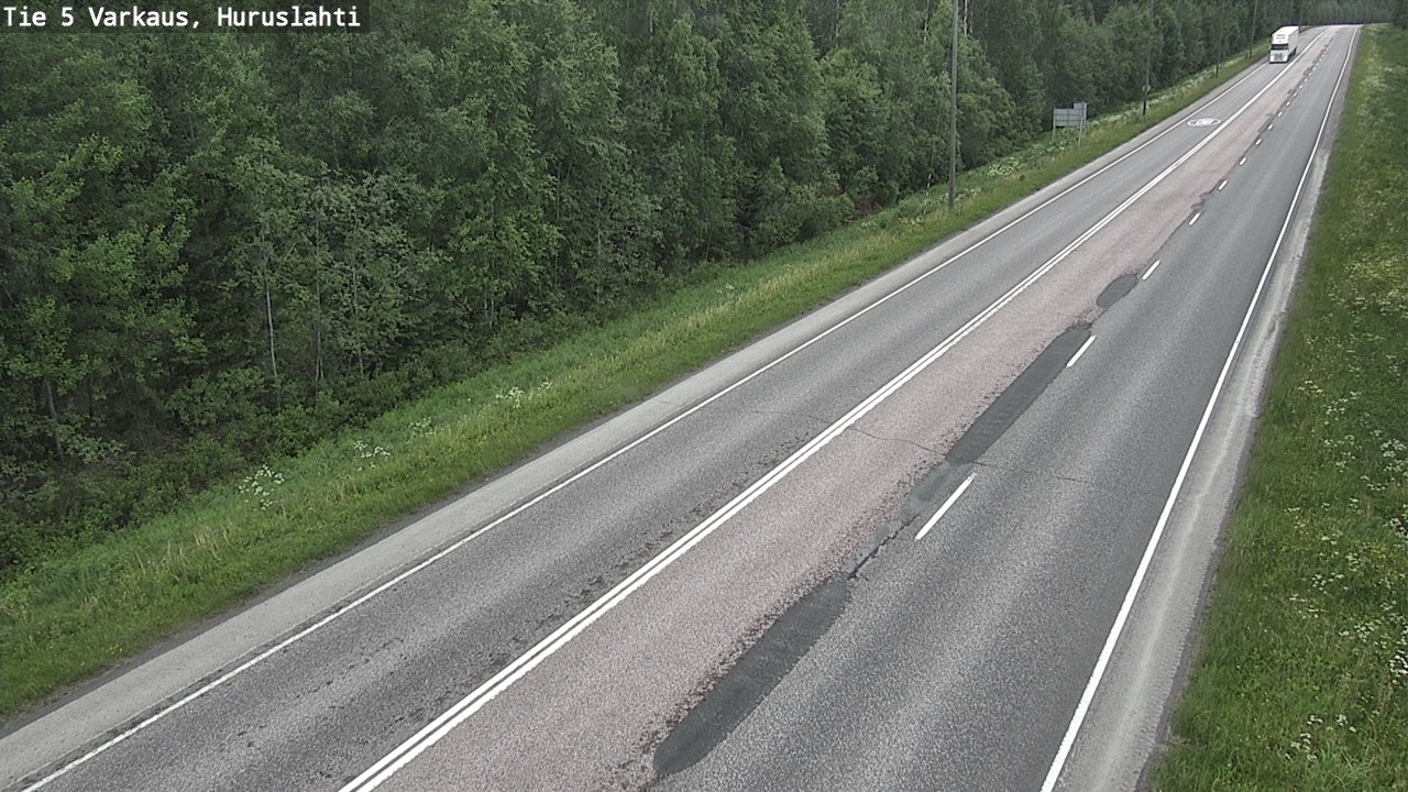 Weather Camera Image Road 5 Varkaus, Huruslahti, Varkaus, Pohjois-Savo