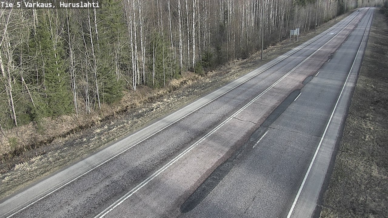 Weather Camera Image Väg 5 Varkaus, Huruslahti, Varkaus, Pohjois-Savo