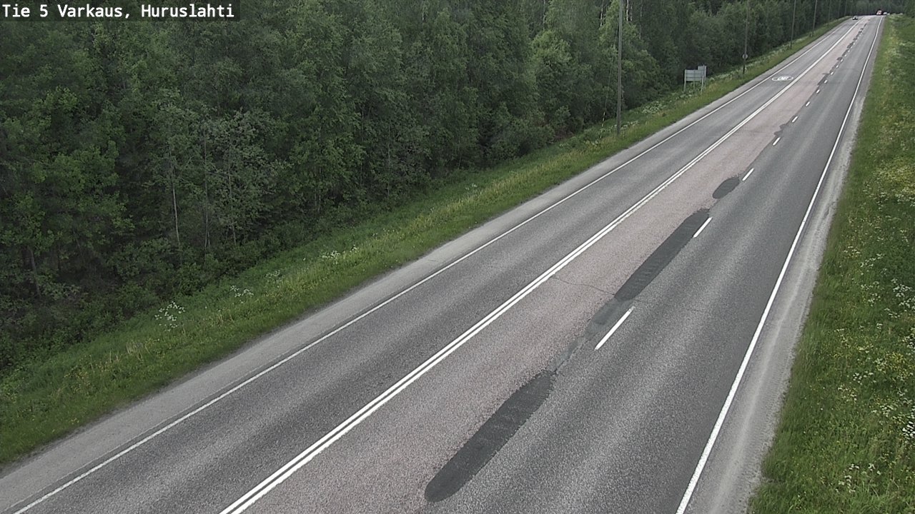 Weather Camera Image Road 5 Varkaus, Huruslahti, Varkaus, Pohjois-Savo