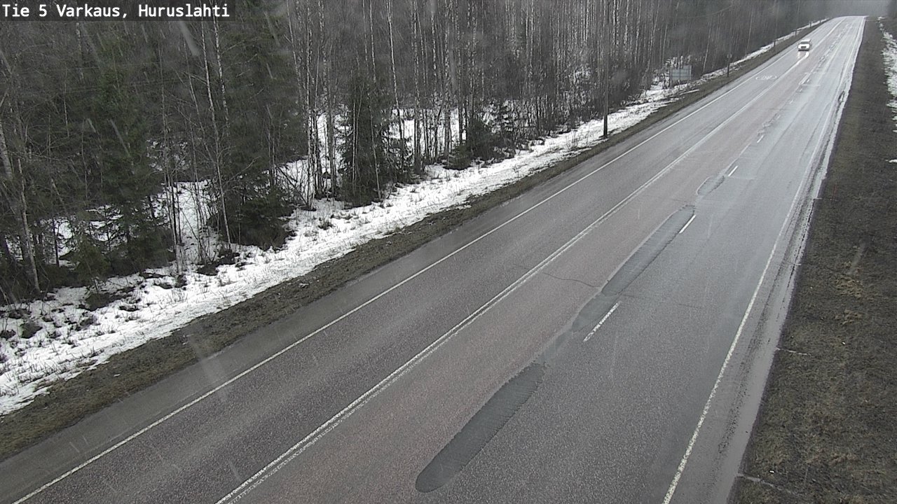 Weather Camera Image Road 5 Varkaus, Huruslahti, Varkaus, Pohjois-Savo