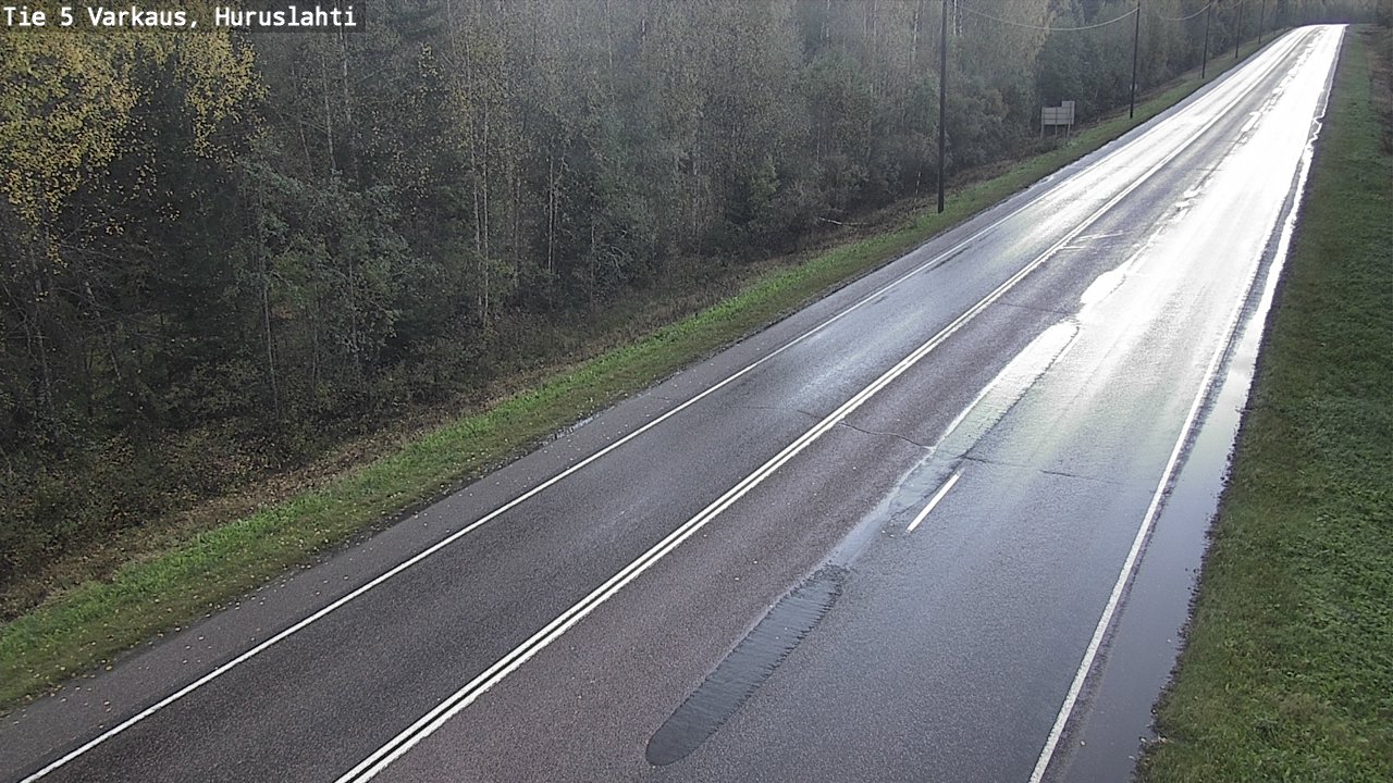 Weather Camera Image Road 5 Varkaus, Huruslahti, Varkaus, Pohjois-Savo