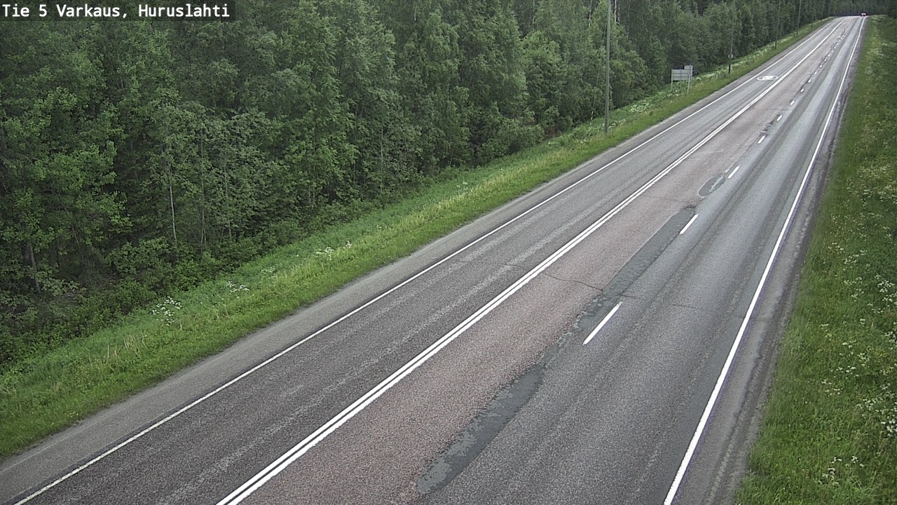 Weather Camera Image Road 5 Varkaus, Huruslahti, Varkaus, Pohjois-Savo