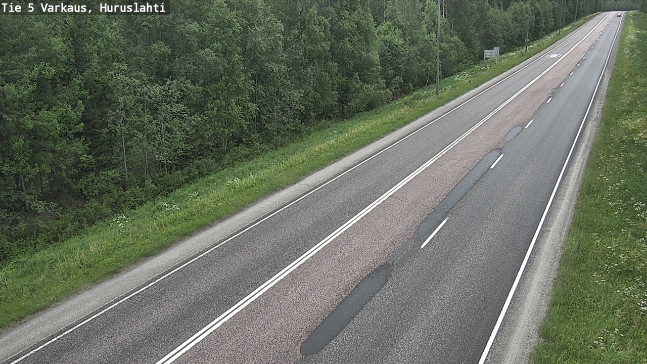 Weather Camera Image Road 5 Varkaus, Huruslahti, Varkaus, Pohjois-Savo