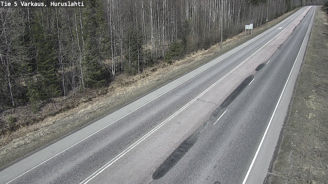 Weather Camera Image Väg 5 Varkaus, Huruslahti, Varkaus, Pohjois-Savo