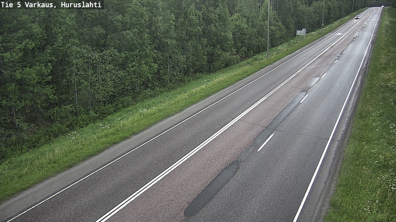 Weather Camera Image Road 5 Varkaus, Huruslahti, Varkaus, Pohjois-Savo