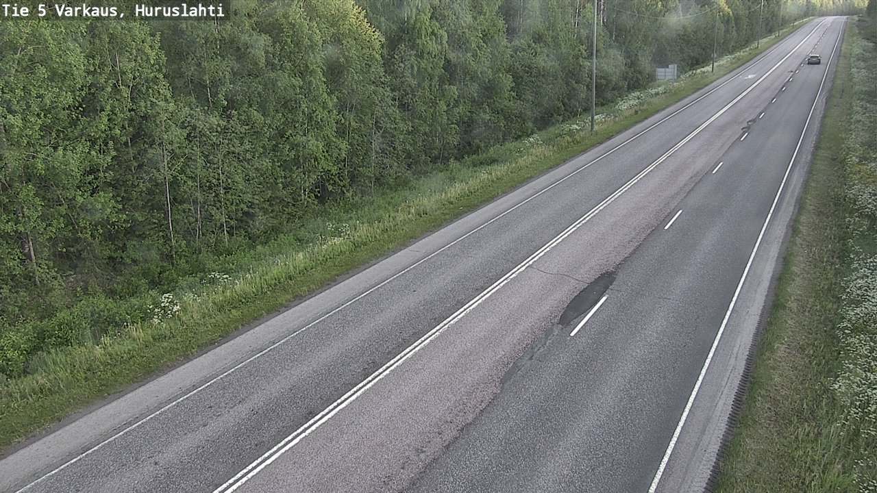 Weather Camera Image Väg 5 Varkaus, Huruslahti, Varkaus, Pohjois-Savo