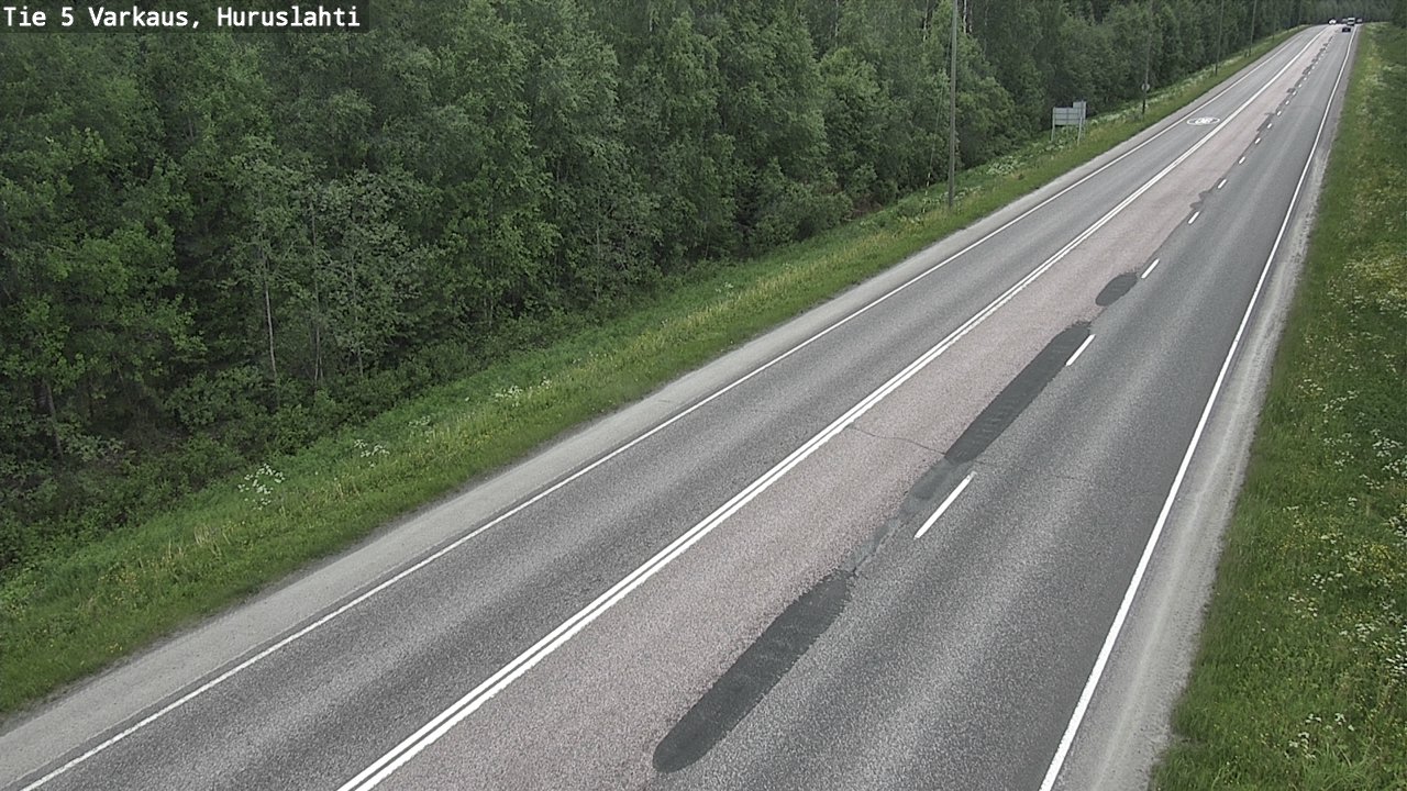 Weather Camera Image Road 5 Varkaus, Huruslahti, Varkaus, Pohjois-Savo