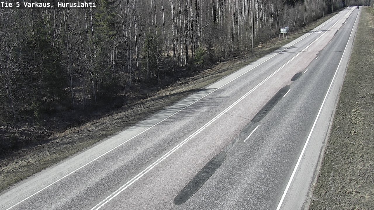 Weather Camera Image Väg 5 Varkaus, Huruslahti, Varkaus, Pohjois-Savo
