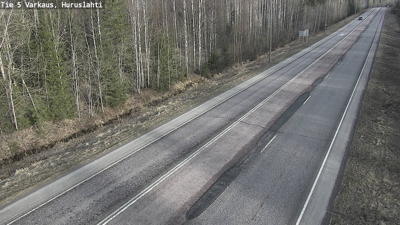 Weather Camera Image Väg 5 Varkaus, Huruslahti, Varkaus, Pohjois-Savo