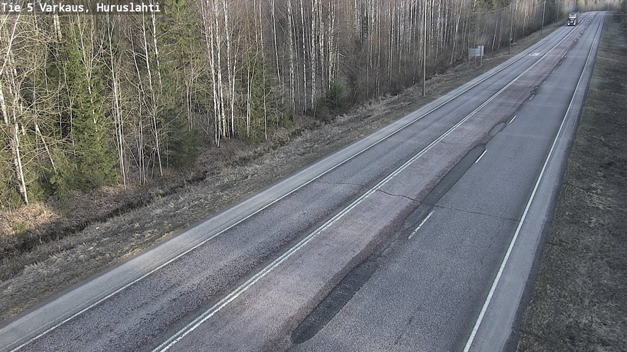 Weather Camera Image Väg 5 Varkaus, Huruslahti, Varkaus, Pohjois-Savo