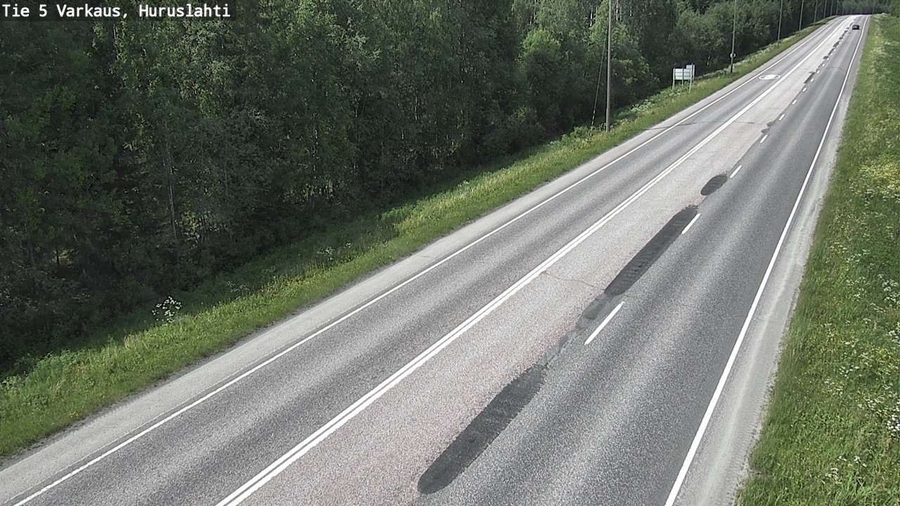 Weather Camera Image Road 5 Varkaus, Huruslahti, Varkaus, Pohjois-Savo