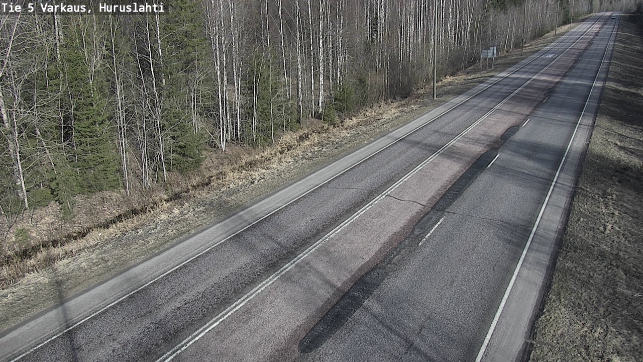 Weather Camera Image Väg 5 Varkaus, Huruslahti, Varkaus, Pohjois-Savo