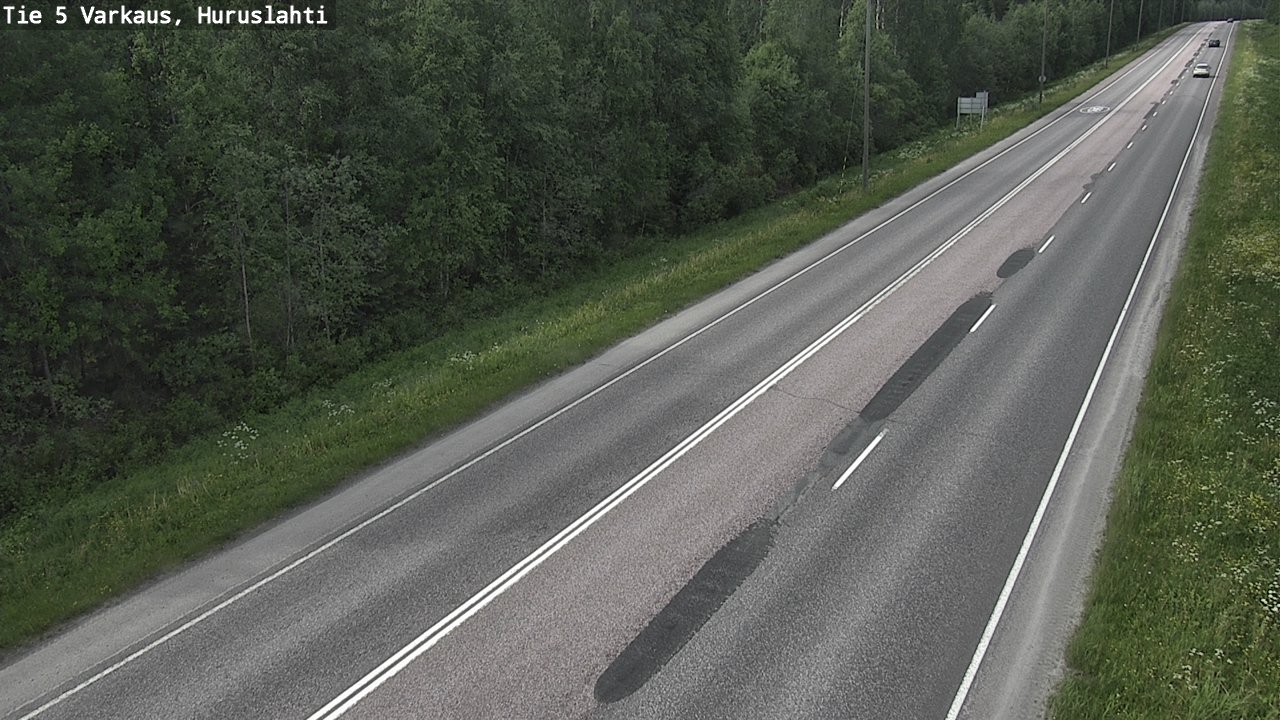 Weather Camera Image Road 5 Varkaus, Huruslahti, Varkaus, Pohjois-Savo