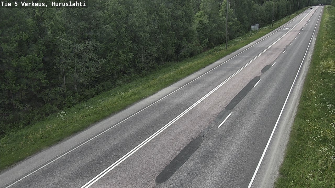 Weather Camera Image Road 5 Varkaus, Huruslahti, Varkaus, Pohjois-Savo