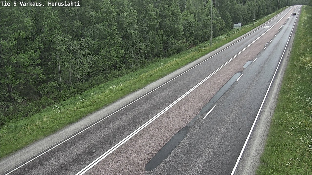 Weather Camera Image Road 5 Varkaus, Huruslahti, Varkaus, Pohjois-Savo