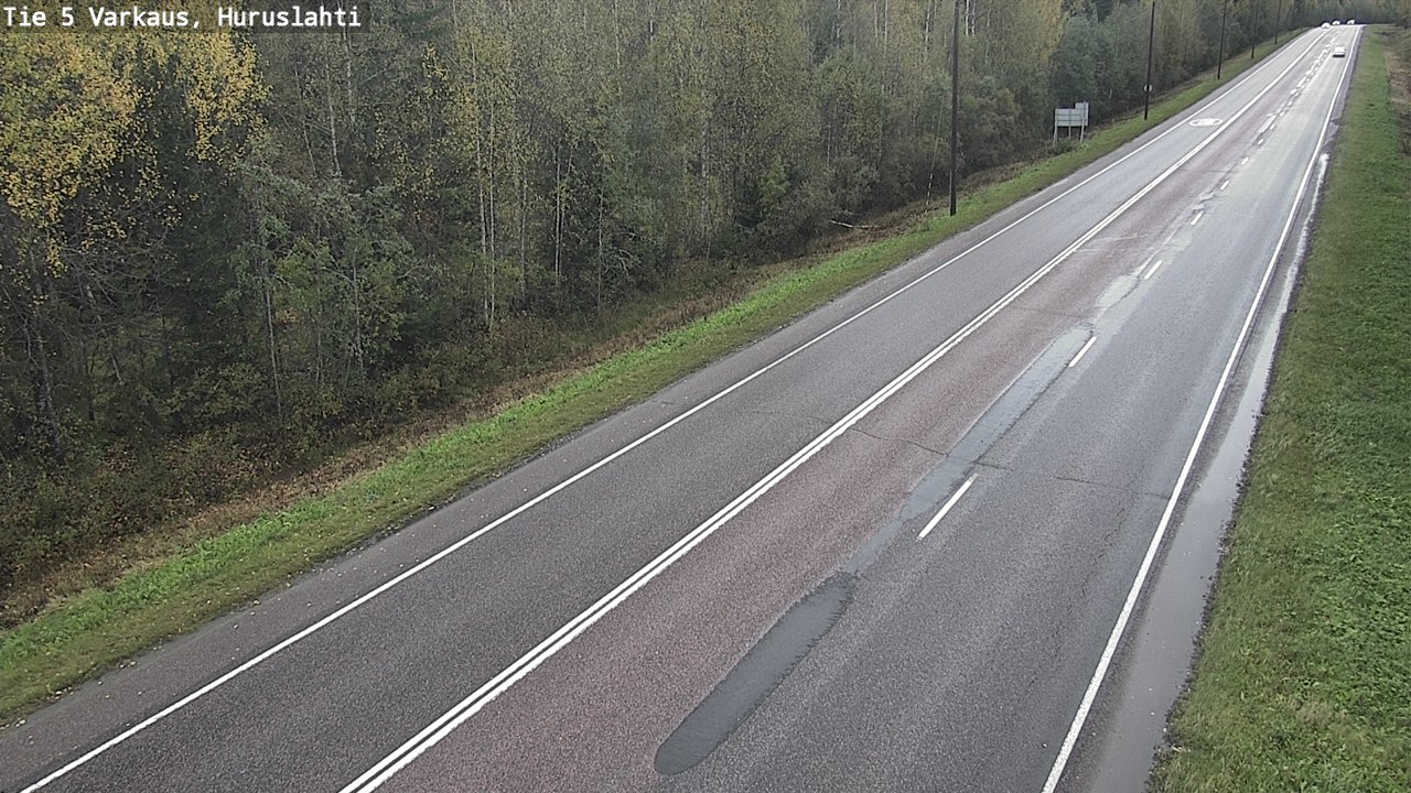 Weather Camera Image Road 5 Varkaus, Huruslahti, Varkaus, Pohjois-Savo