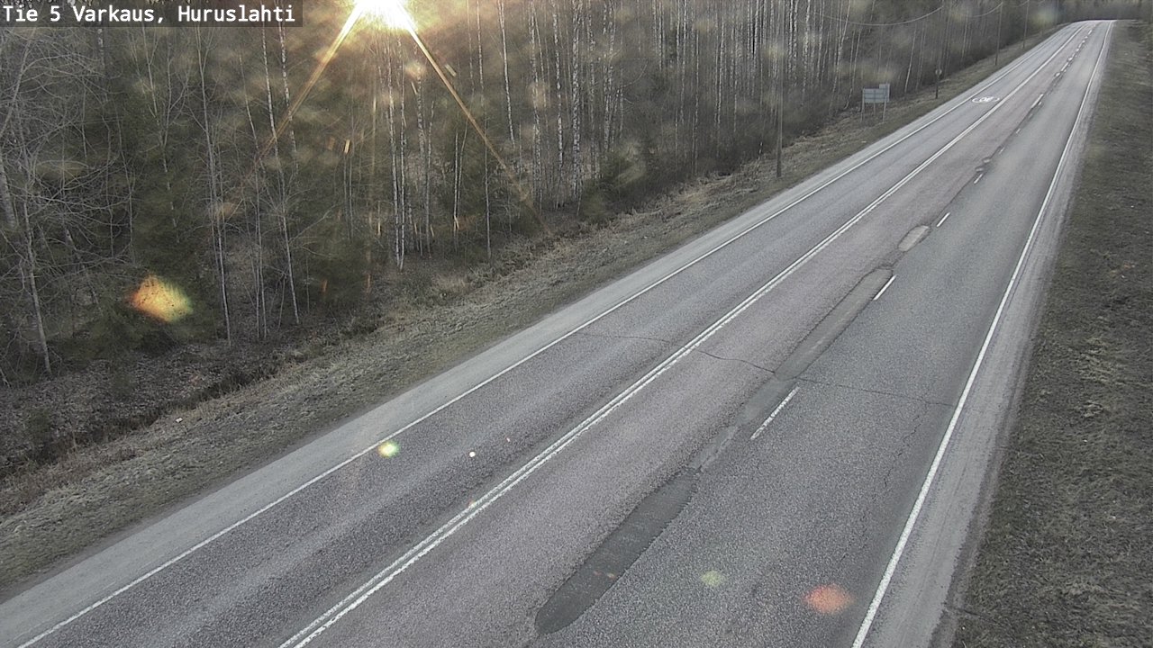 Weather Camera Image Väg 5 Varkaus, Huruslahti, Varkaus, Pohjois-Savo