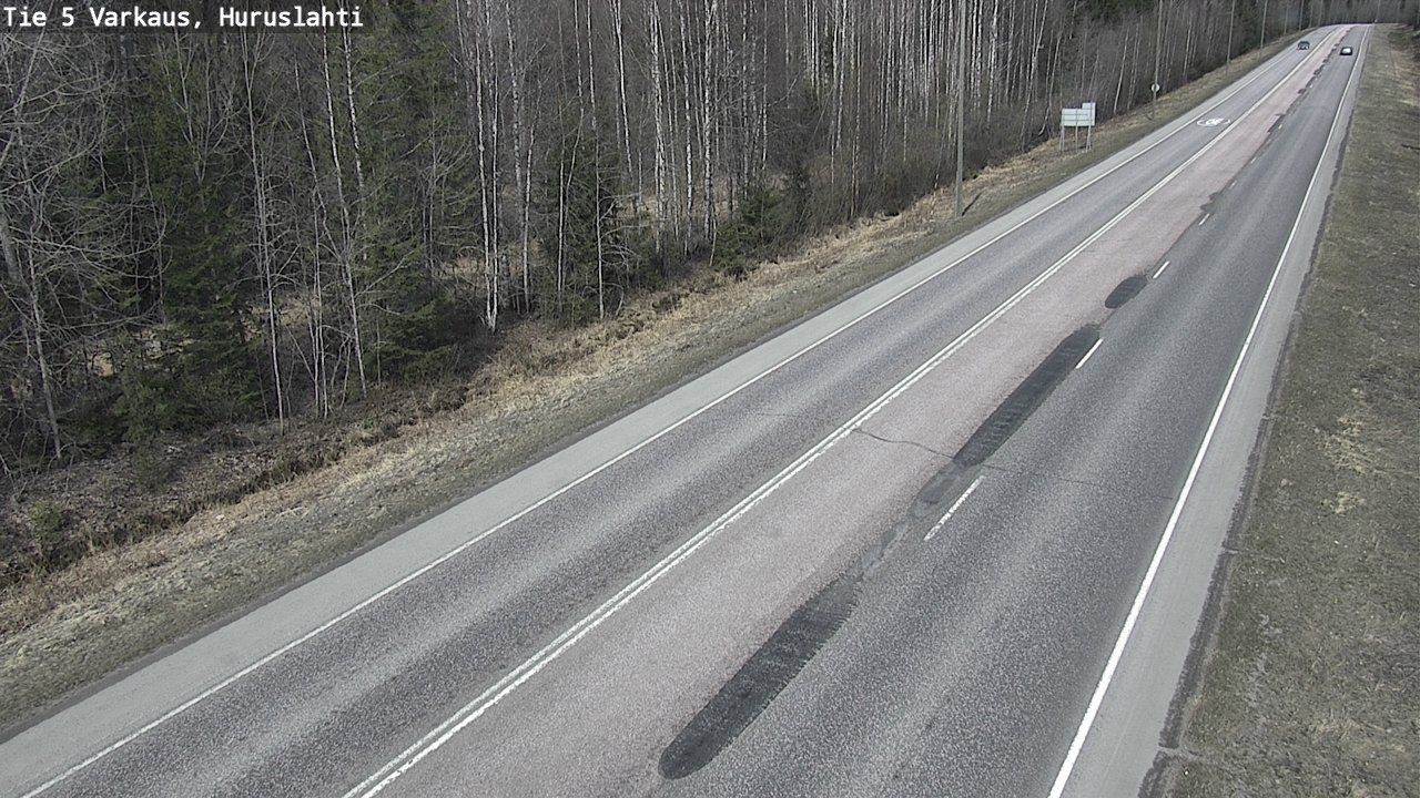 Weather Camera Image Väg 5 Varkaus, Huruslahti, Varkaus, Pohjois-Savo