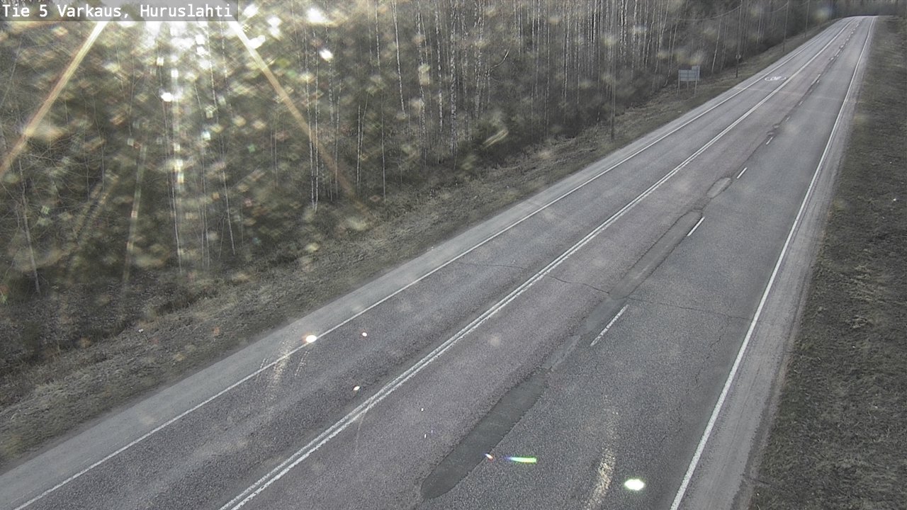Weather Camera Image Väg 5 Varkaus, Huruslahti, Varkaus, Pohjois-Savo