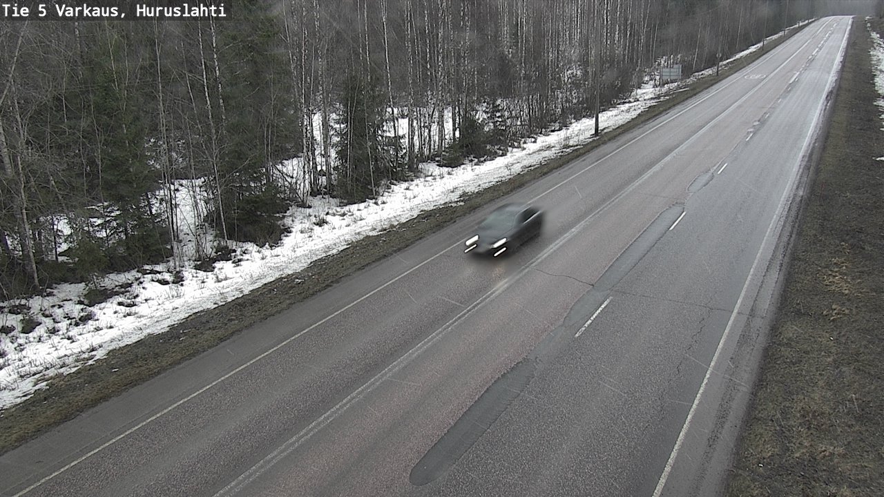Weather Camera Image Road 5 Varkaus, Huruslahti, Varkaus, Pohjois-Savo