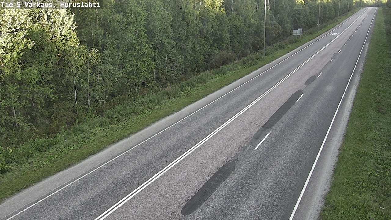 Weather Camera Image Väg 5 Varkaus, Huruslahti, Varkaus, Pohjois-Savo