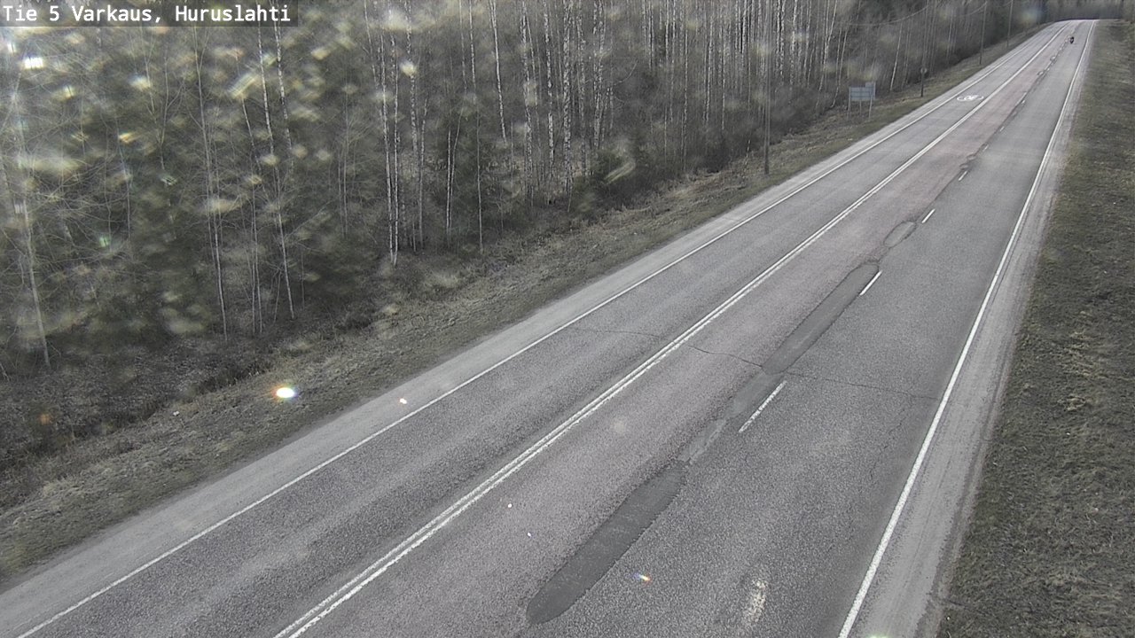 Weather Camera Image Väg 5 Varkaus, Huruslahti, Varkaus, Pohjois-Savo