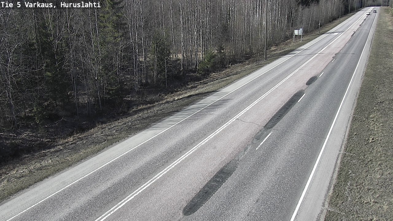 Weather Camera Image Väg 5 Varkaus, Huruslahti, Varkaus, Pohjois-Savo