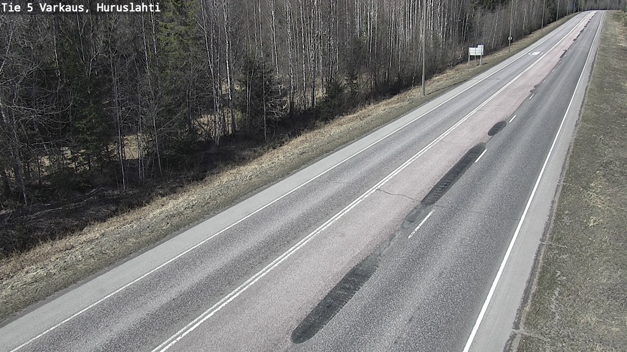 Weather Camera Image Väg 5 Varkaus, Huruslahti, Varkaus, Pohjois-Savo