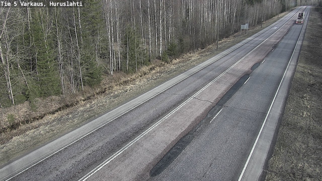 Weather Camera Image Väg 5 Varkaus, Huruslahti, Varkaus, Pohjois-Savo