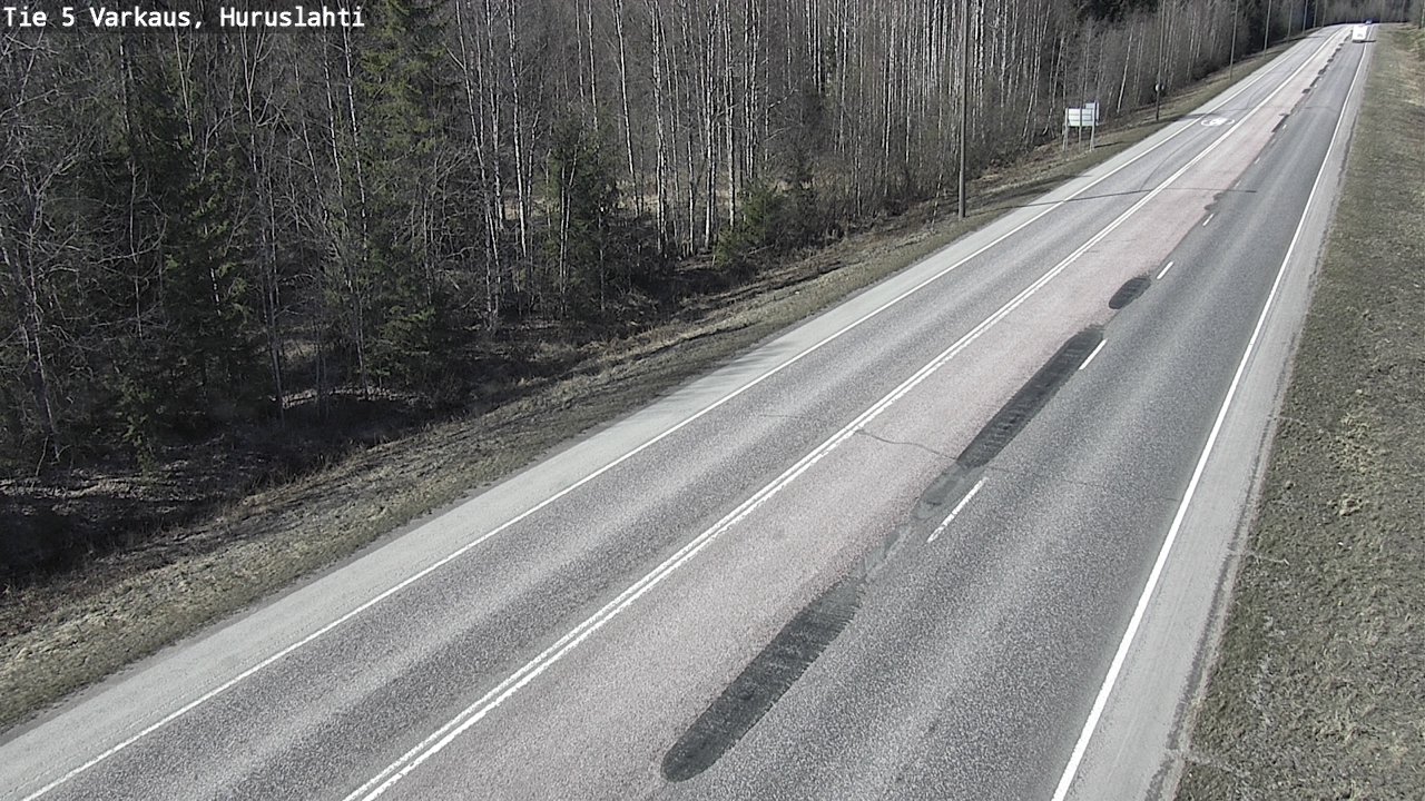 Weather Camera Image Väg 5 Varkaus, Huruslahti, Varkaus, Pohjois-Savo