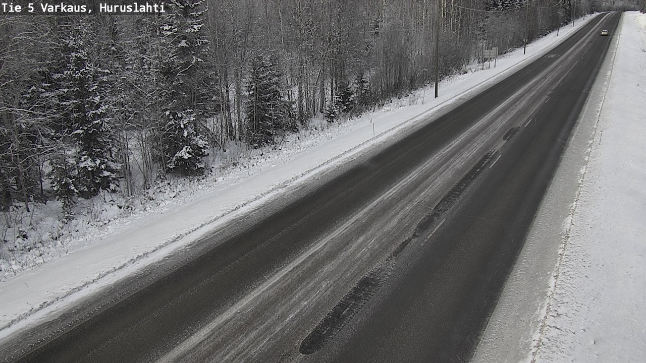 Weather Camera Image Road 5 Varkaus, Huruslahti, Varkaus, Pohjois-Savo