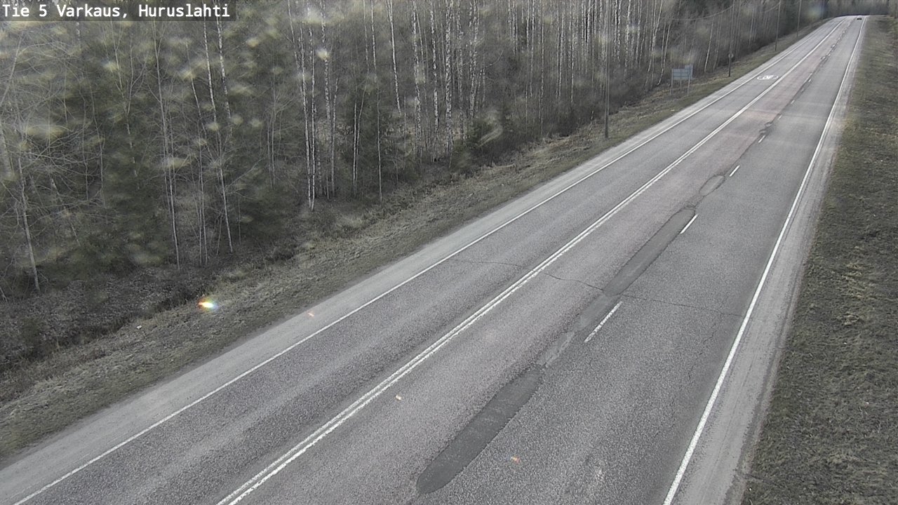 Weather Camera Image Väg 5 Varkaus, Huruslahti, Varkaus, Pohjois-Savo