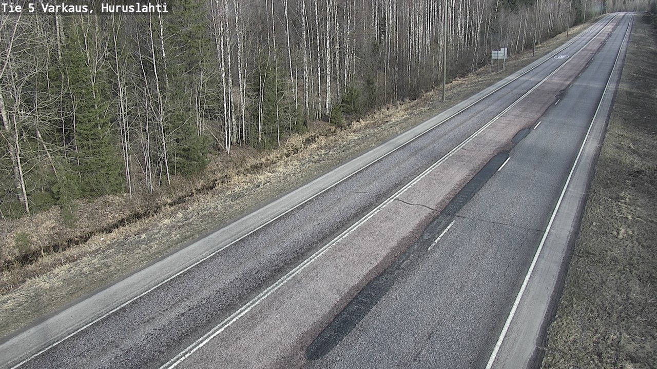 Weather Camera Image Väg 5 Varkaus, Huruslahti, Varkaus, Pohjois-Savo