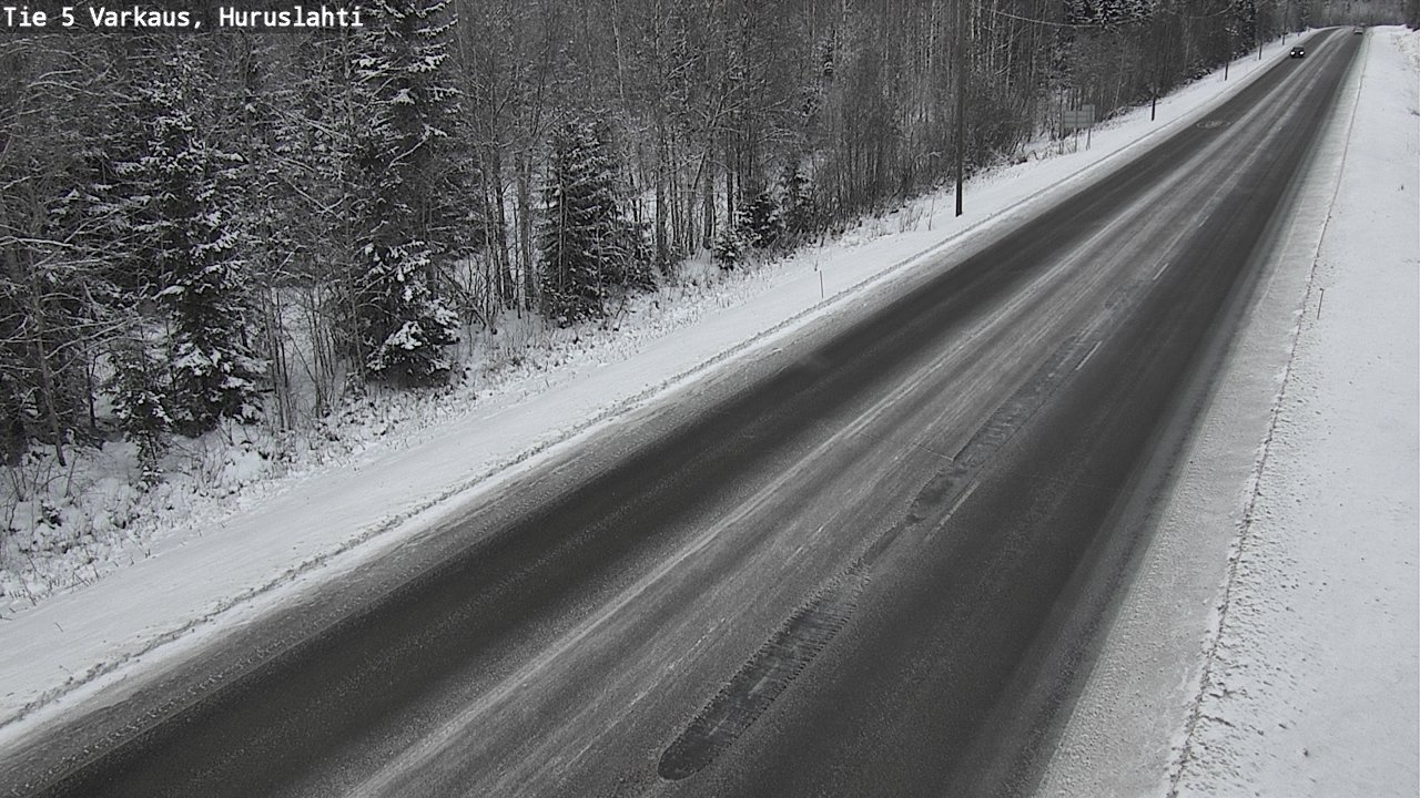 Weather Camera Image Road 5 Varkaus, Huruslahti, Varkaus, Pohjois-Savo