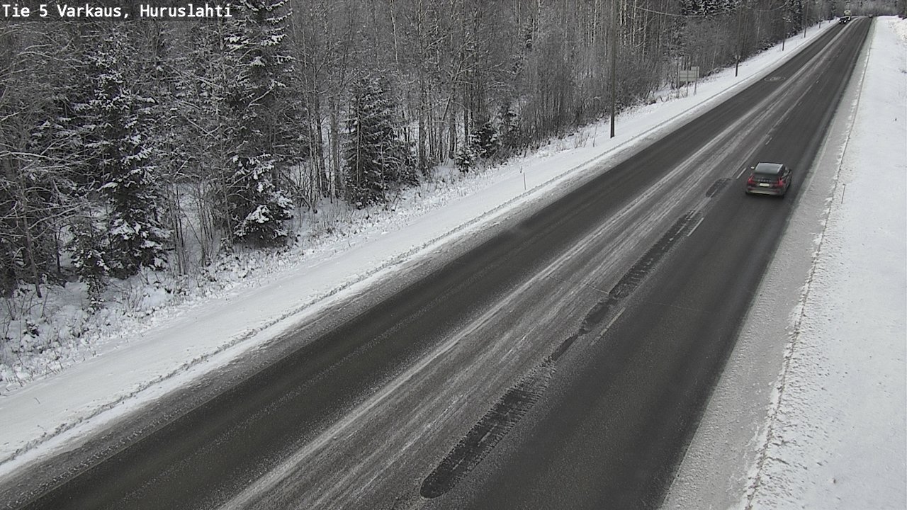 Weather Camera Image Road 5 Varkaus, Huruslahti, Varkaus, Pohjois-Savo