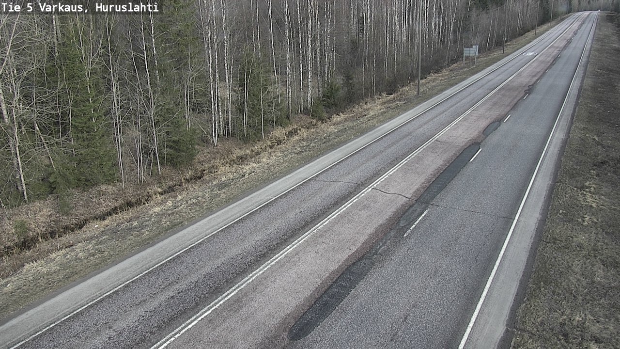 Weather Camera Image Väg 5 Varkaus, Huruslahti, Varkaus, Pohjois-Savo