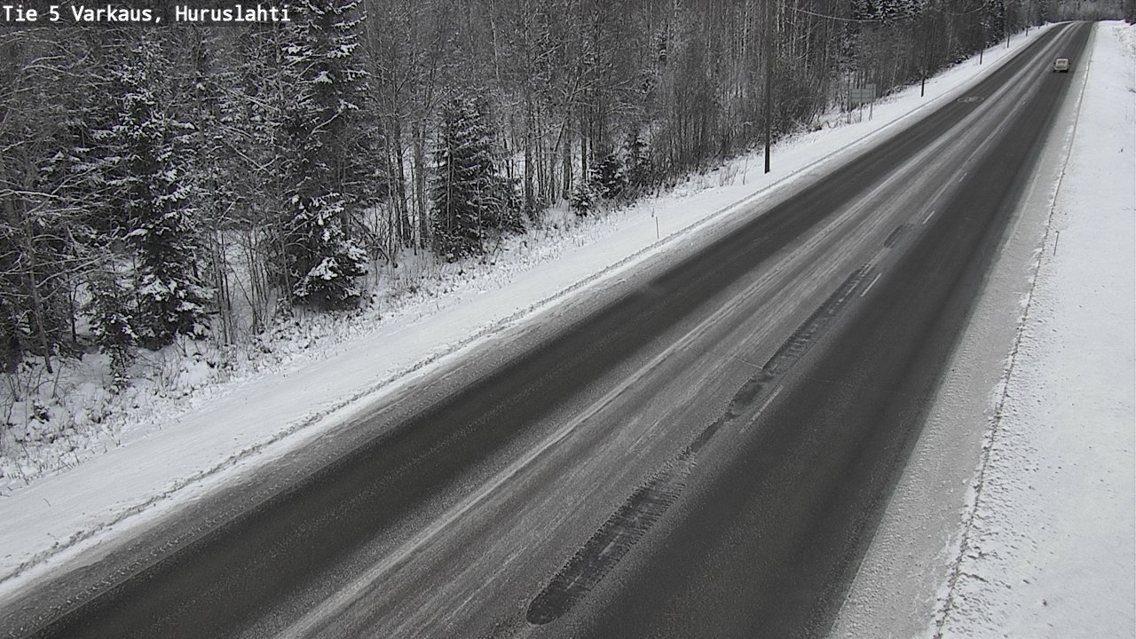 Weather Camera Image Road 5 Varkaus, Huruslahti, Varkaus, Pohjois-Savo