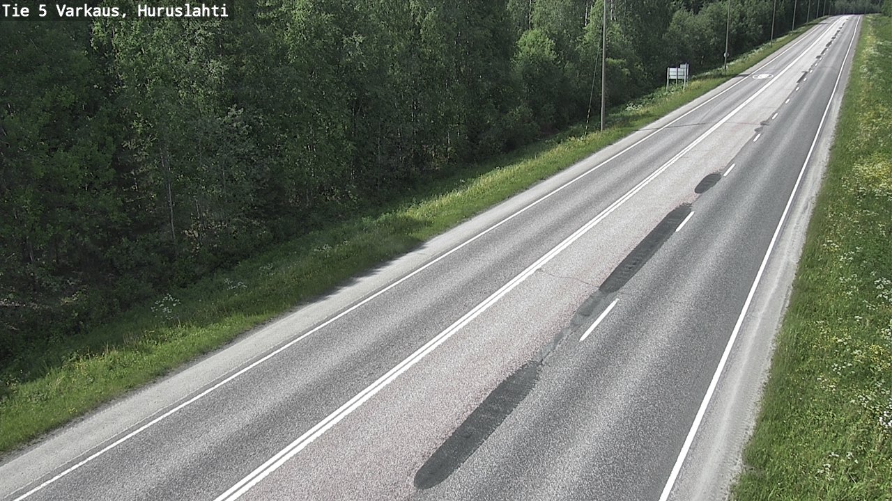 Weather Camera Image Road 5 Varkaus, Huruslahti, Varkaus, Pohjois-Savo